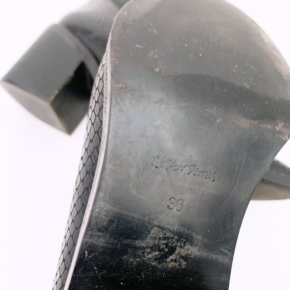 & OTHER STORIES Python Embossed Leather Boots - Picture 13 of 14